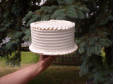 Ridged wedding cake, wedding cakes, bakery near me, baked goods, Ottawa wedding cakes