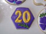 BIRTHDAY COOKIES  royal icing DECORATED -COOKIES 1 dozen