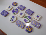 BIRTHDAY COOKIES  royal icing DECORATED -COOKIES 1 dozen