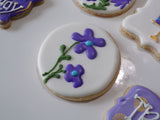 BIRTHDAY COOKIES  royal icing DECORATED -COOKIES 1 dozen