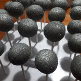 100 Disco ball silver CAKE POPS, wedding CAKEPOPS, shipping included, 100 wedding cake pops for bulk order, restaurants food service industry.