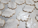 Engagement Bridal and wedding Plaque COOKIES  royal icing DECORATED -COOKIES 1 dozen cookies