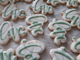 Engagement Bridal and wedding LOVE COOKIES  royal icing DECORATED -COOKIES