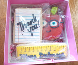 Teacher Appreciation Cookie set, gift boxed, customized COOKIES decorated royal iced COOKIES 3 cookies