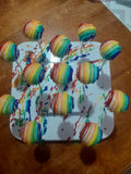 RAINBOW CAKE POPS (1 Dozen)