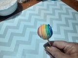 RAINBOW CAKE POPS (1 Dozen)
