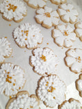Cookies, floral cookies, flowers