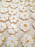 Cookies, floral cookies, flowers