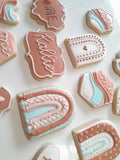 COOKIES, Boho Rainbow custom cookies , Bohemian COOKIES  royal icing DECORATED COOKIES