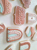 COOKIES, Boho Rainbow custom cookies , Bohemian COOKIES  royal icing DECORATED COOKIES