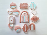 COOKIES, Boho Rainbow custom cookies , Bohemian COOKIES  royal icing DECORATED COOKIES