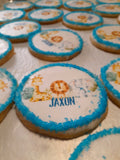 Edible image Cookies, baby shower themed custom logo, edible Image COOKIES (any image/ logo) royal icing DECORATED -COOKIES, 1 dozen cookies