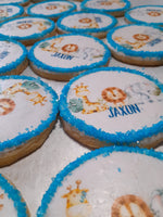 Edible image Cookies, baby shower themed custom logo, edible Image COOKIES (any image/ logo) royal icing DECORATED -COOKIES, 1 dozen cookies