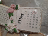 Custom bachelorette themed wedding sugar cookies, bridal cookies, decorated sugar cookies, green pink and white decorated cookies with gold details