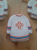 Cookies, JERSEYS for sports team LOGO COOKIES  royal icing DECORATED -COOKIE