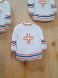 Cookies, JERSEYS for sports team LOGO COOKIES  royal icing DECORATED -COOKIE