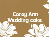 Corey Ann WEDDING CAKE, birch style, log cake, birch log cake, stump cake, 8 inch round