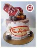 BIRTHDAY CAKE, Coffee shop cake, coffee lovers cake, 10 inch round, 4 layers, or 8" round