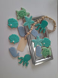 COOKIES  OCEAN  CREATURE themed, royal icing DECORATED -COOKIES
