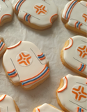Cookies, JERSEYS for sports team LOGO COOKIES  royal icing DECORATED -COOKIE