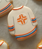 Cookies, JERSEYS for sports team LOGO COOKIES  royal icing DECORATED -COOKIE