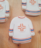 Cookies, JERSEYS for sports team LOGO COOKIES  royal icing DECORATED -COOKIE