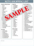 KETO GROCERY SHOPPING LIST