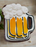 Cookies, BEER MUG COOKIES,  BIRTHDAY COOKIES  royal icing DECORATED -COOKIES 1 dozen, dirty thirty cookies