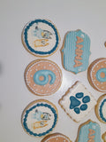 Dog cookies, birthday cookies, 23sweets.com custom cookie set,