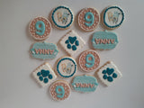 COOKIES, blue dog cookies, 1 dozen custom cookies , COOKIES  royal icing DECORATED COOKIES