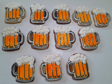 Cookies, BEER MUG COOKIES,  BIRTHDAY COOKIES  royal icing DECORATED -COOKIES 1 dozen, dirty thirty cookies