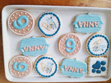 Dog cookies, birthday cookies, 23sweets.com custom cookie set,