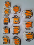 Cookies, BEER MUG COOKIES,  BIRTHDAY COOKIES  royal icing DECORATED -COOKIES 1 dozen, dirty thirty cookies
