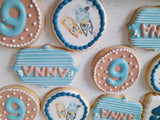 Dog cookies, birthday cookies, 23sweets.com custom cookie set,