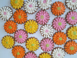 COOKIES, Gerbera flowers cookies, 1 dozen custom cookies , COOKIES  royal icing DECORATED COOKIES