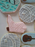 Cowgirl boots, country music , sugar cookies, 23sweets.com, eras cookies,
