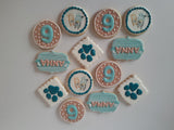 COOKIES, blue dog cookies, 1 dozen custom cookies , COOKIES  royal icing DECORATED COOKIES