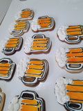 Cookies, BEER MUG COOKIES,  BIRTHDAY COOKIES  royal icing DECORATED -COOKIES 1 dozen, dirty thirty cookies