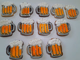 Cookies, BEER MUG COOKIES,  BIRTHDAY COOKIES  royal icing DECORATED -COOKIES 1 dozen, dirty thirty cookies
