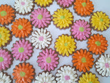 COOKIES, Gerbera flowers cookies, 1 dozen custom cookies , COOKIES  royal icing DECORATED COOKIES