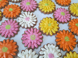 COOKIES, Gerbera flowers cookies, 1 dozen custom cookies , COOKIES  royal icing DECORATED COOKIES