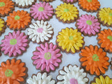 COOKIES, Gerbera flowers cookies, 1 dozen custom cookies , COOKIES  royal icing DECORATED COOKIES