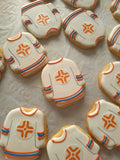 Cookies, JERSEYS for sports team LOGO COOKIES  royal icing DECORATED -COOKIE