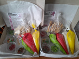 COOKIE DECORATING KIT, Christmas cookie decorating kit, 8 cookies