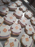 Cookies, JERSEYS for sports team LOGO COOKIES  royal icing DECORATED -COOKIE