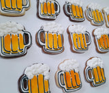 Cookies, BEER MUG COOKIES,  BIRTHDAY COOKIES  royal icing DECORATED -COOKIES 1 dozen, dirty thirty cookies