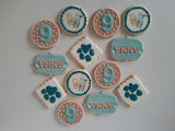 COOKIES, blue dog cookies, 1 dozen custom cookies , COOKIES  royal icing DECORATED COOKIES