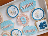 Dog cookies, birthday cookies, 23sweets.com custom cookie set,
