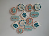 COOKIES, blue dog cookies, 1 dozen custom cookies , COOKIES  royal icing DECORATED COOKIES