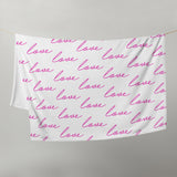 Throw Blanket LOVE blanket for her, gift for her, blanket gift, valentines day blanket gift for her